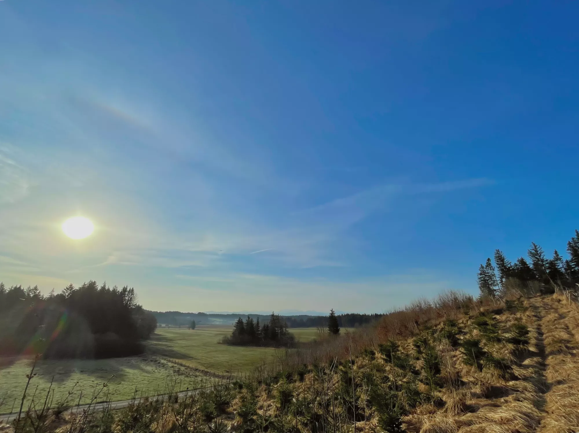 Landschaftsaufnahme bei Aitrang mit klarer Farbdynamik und feinen Strukturen.