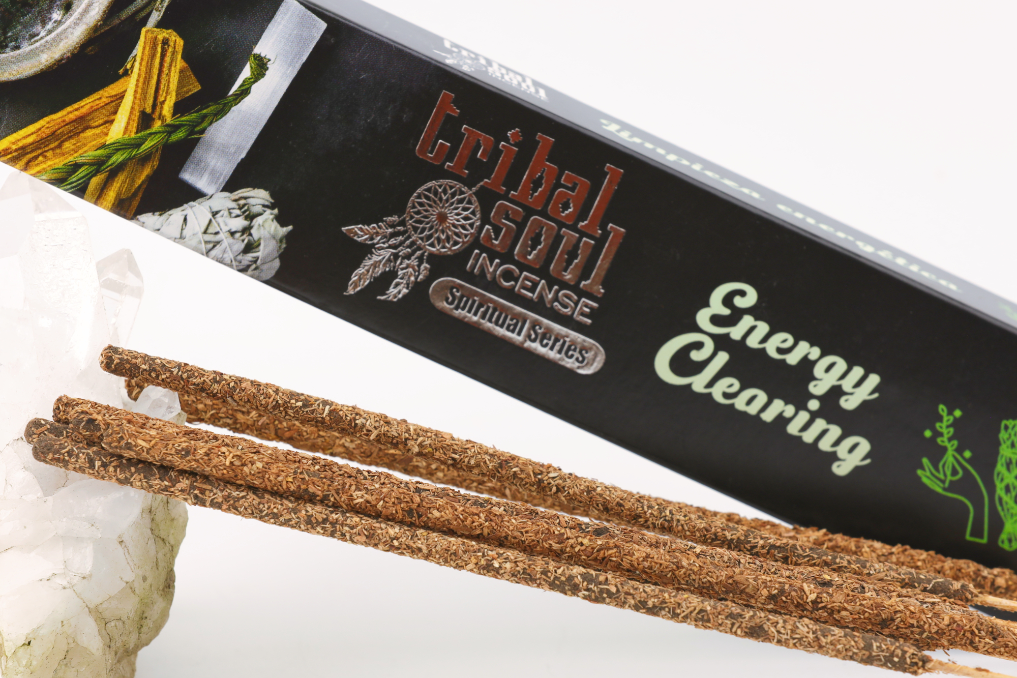 Spirituelle Räucherstäbchen und Keramikhalter- Energiereinigung