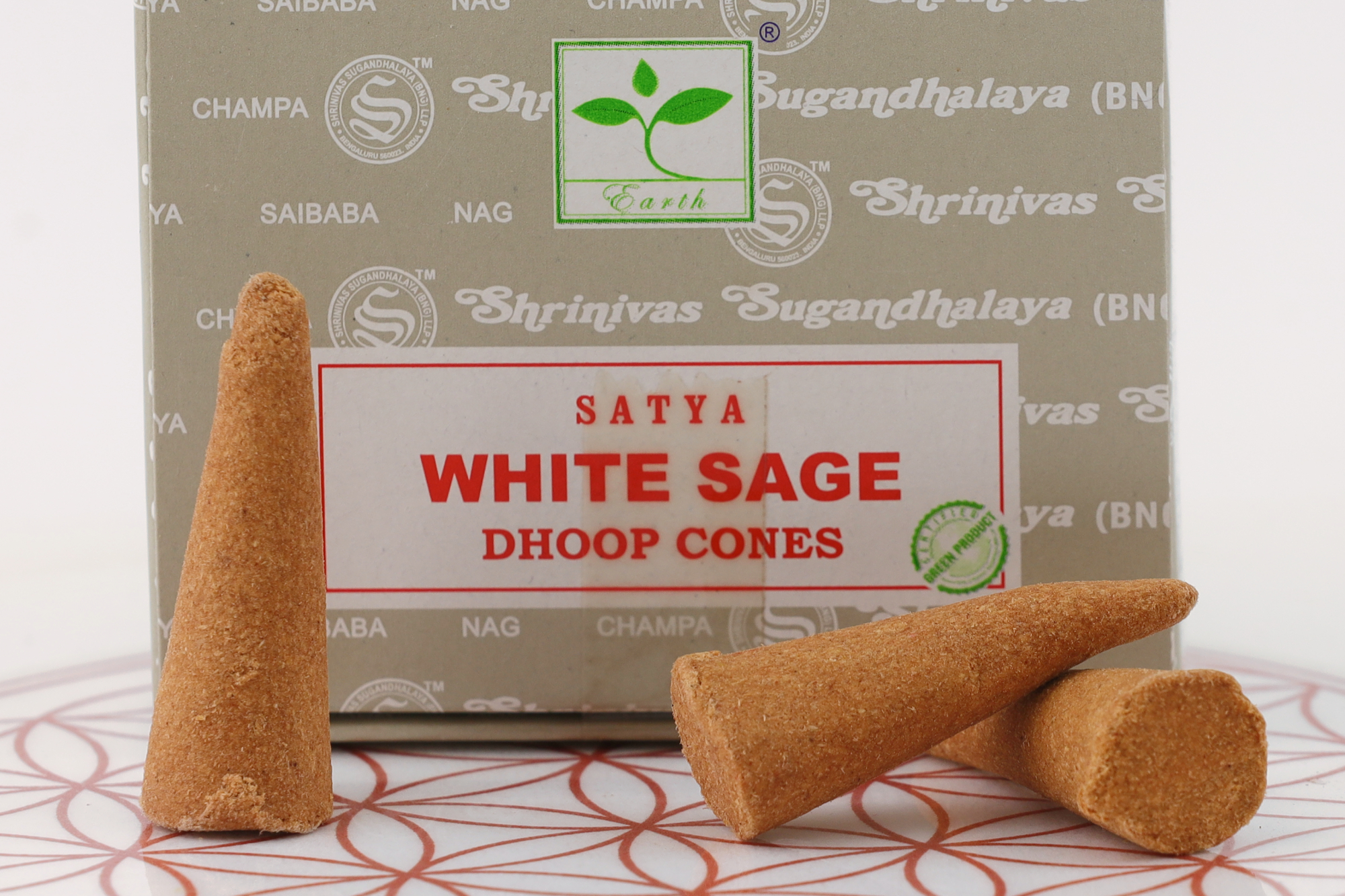 Satya Räucherkegel Weißer Salbei 