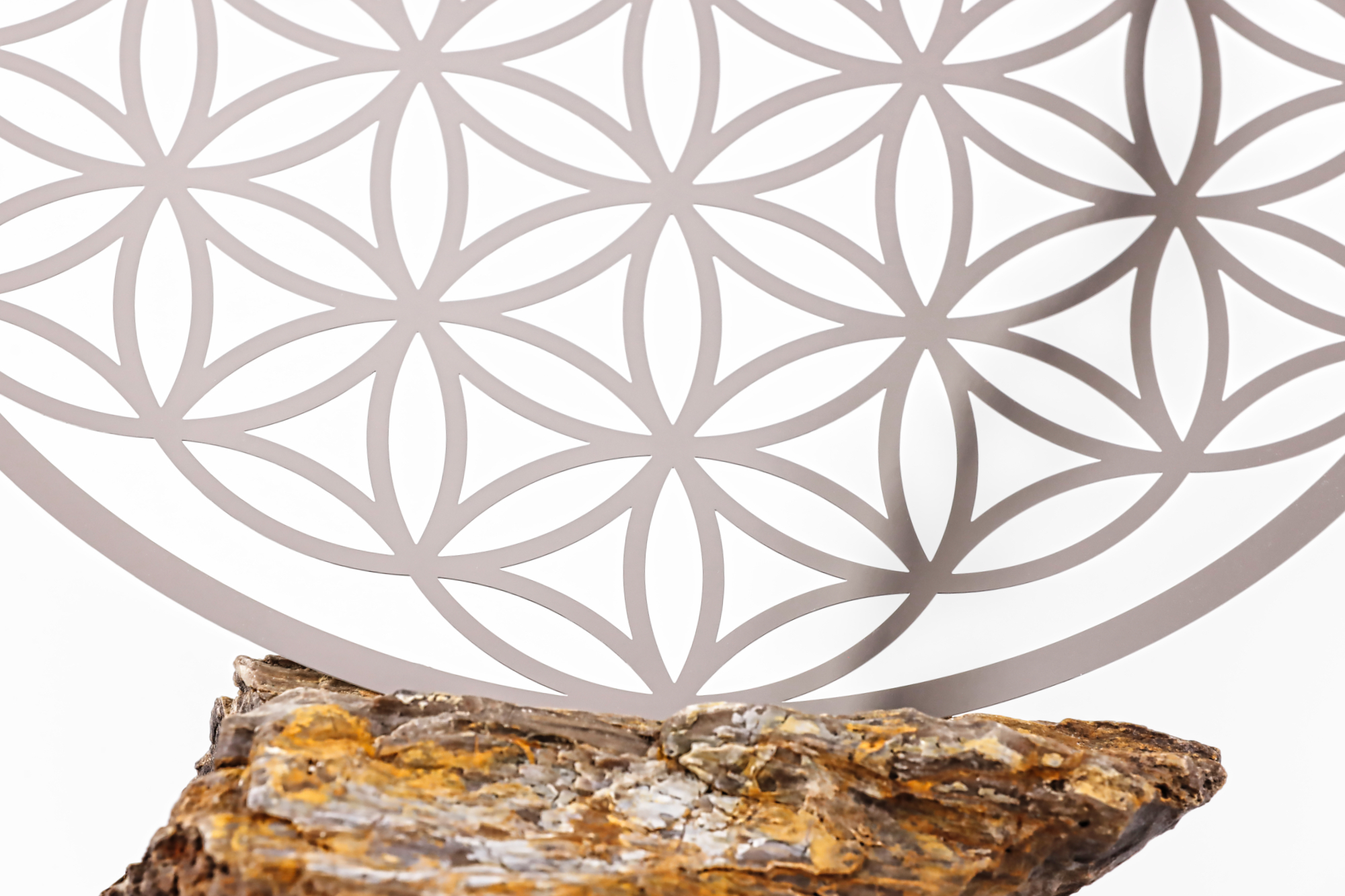 Blume des Lebens – Edelstahl Wandschmuck für Harmonie & Schutz
