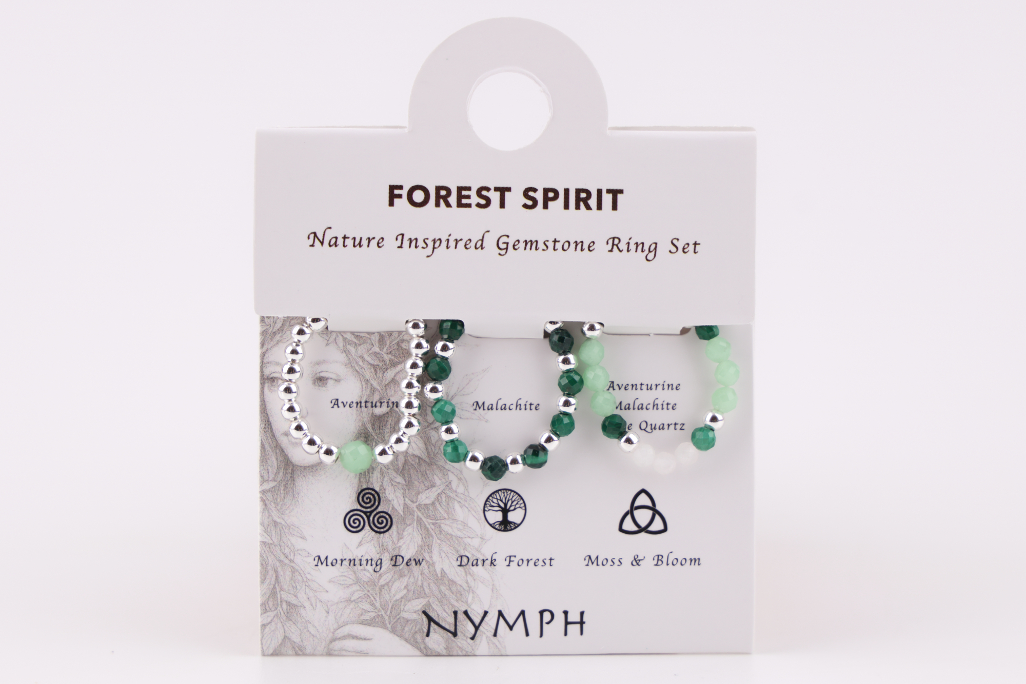 Nymph Edelsteinring-Set „Waldgeist“

Das Nymph Edelsteinring‑Set – Waldgeist verbindet die stille Magie des Waldes mit einer geerdeten, natürlichen Farbwelt. 