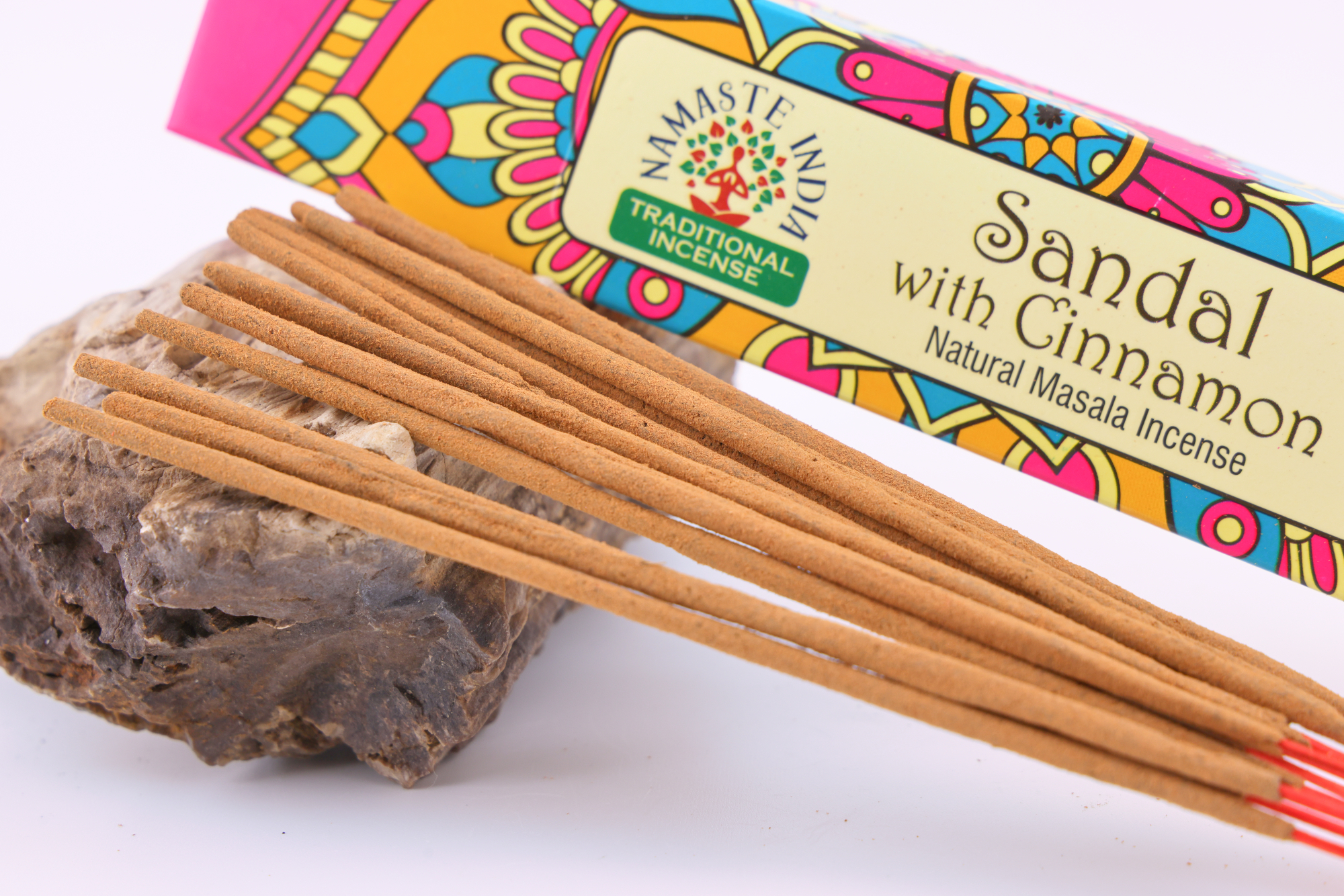 Namaste Mandala Masala Räucherstäbchen - Sandelholz mit Zimt

