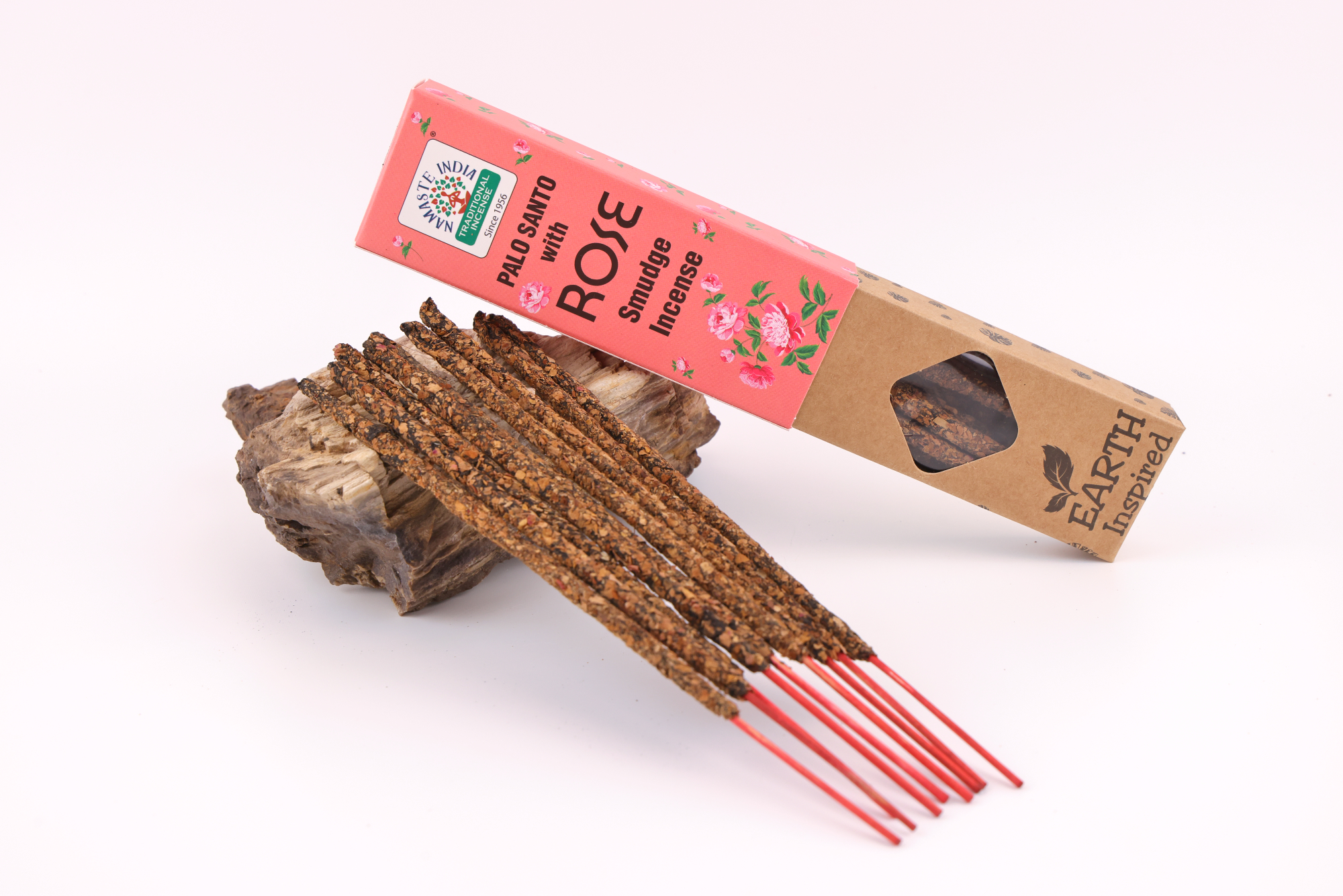 Indische Räucherstäbchen - Von der Erde inspirierte Räucherstäbchen - Rose
